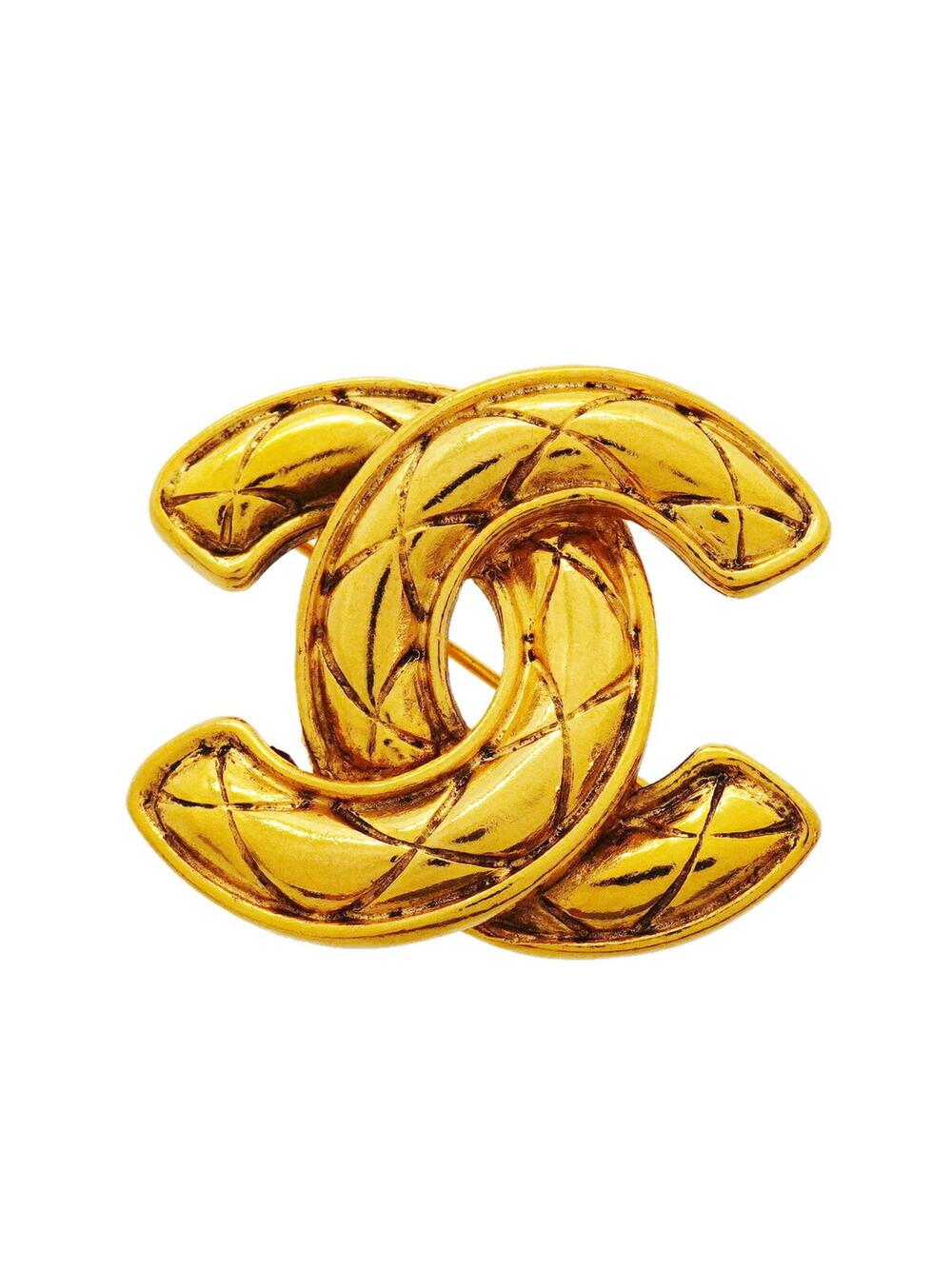Chanel Cc Logo Brooch Metal #343177C64B